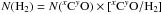 \hbox{$N({\rm H_2})=N({\rm ^{\it x}C^{\it y}O})\times [{\rm ^{\it x}C^{\it y}O/H_2}]$}