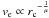 \hbox{$v_{\rm e}\propto {r_{\rm c}}^{-\frac{1}{\mu}}$}