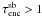 \hbox{$\tau^{\rm sb}_{\rm enc} > 1$}