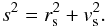 \begin{equation} s^{2} = r_{\rm s}^{2}+v_{\rm s}^2. \label{eq:s} \end{equation}