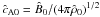 \hbox{${\hat c}_{\rm A0}={\hat B}_0/(4\pi {\hat \rho}_0)^{1/2}$}