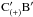 \hbox{${\rm C'_{(+)} B'}$}