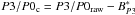 \hbox{${P3/P0_{\rm c}}= {P3/P0_{\rm raw}} - {{B}_{P3}^*}$}