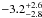 \hbox{$-3.2^{+2.6}_{-2.8}$}