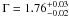 \hbox{$\Gamma=1.76^{+0.03}_{-0.02}$}