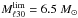\hbox{${M_{\ell30}^{\rm lim} = 6.5~{M_\odot}}$}