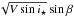 \hbox{$\sqrt{V \sin i_\star} \sin \beta$}