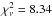 \hbox{$\chi^2_{\nu}=8.34$}