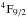 \hbox{$^4{\rm F}_{9/2}$}