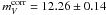 \hbox{$m_{V}^\mathrm{corr}=12.26\pm0.14$}