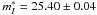 \hbox{$m^{*}_{I}=25.40\pm0.04$}