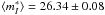 \hbox{$\langle m^{*}_{I}\rangle=26.34\pm0.08$}
