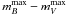 \hbox{$m_{B}^\mathrm{max} - m_{V}^\mathrm{max}$}