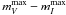 \hbox{$m_{V}^\mathrm{max} - m_{I}^\mathrm{max}$}