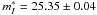 \hbox{$m_{I}^{*}=25.35\pm0.04$}