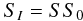 \begin{equation} \label{eninput} S_I=S S_0 \end{equation}