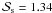 \hbox{$\mathcal{S}_{\rm s} =1.34$}
