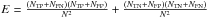 \hbox{$E=\frac{(N_{\rm TP}+N_{\rm FN})(N_{\rm TP}+N_{\rm FP})}{N^2}+\frac{(N_{\rm TN}+N_{\rm FP})(N_{\rm TN}+N_{\rm FN})}{N^2}$}