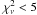 \hbox{$\chi_{\nu}^2<5$}