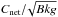 \hbox{$C_{\rm net}/\!\sqrt{Bkg}$}
