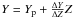 \hbox{$Y=Y_{\rm p} +\frac{\Delta Y}{\Delta Z}Z$}