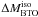 \hbox{$\Delta M_{\rm BTO}^{\rm iso}$}