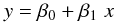 \appendix \setcounter{section}{2} \begin{equation} y = \beta_0 + \beta_1 \; x \end{equation}