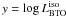\hbox{$y = \log L_{\rm BTO}^{\rm iso}$}