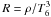 \hbox{$R = \rho/T_6^3$}