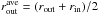 \hbox{$r_{\rm out}^{\rm ave}=(r_{\rm out}+r_{\rm in})/2$}