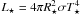 \hbox{$L_\star=4\pi R_\star^2 \sigma T_\star^4$}