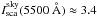 \hbox{$I_{\rm sca}^{\rm sky}(5500~\AA) \approx 3.4$}