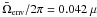 \hbox{$\bar{\Omega}\ind{env}/2\pi=0.042~\mu$}