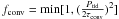\hbox{$f_{\rm conv}=\min [ 1,( \frac{P_{\rm tid}}{2\tau_{\rm conv}} )^2 ]$}