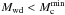 \hbox{$\Mwd < M_{\rm c}^{\rm min}$}