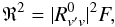 \begin{equation} \mathfrak{R}^2 = |R^0_{v'v}|^2F , \end{equation}