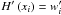 \hbox{$H'\left(x_{i}\right)=w'_{i}$}