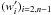 \hbox{$(w'_{i})_{i=2,n-1}$}
