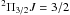 \hbox{$^{2}\Pi_{3/2} J = 3/2$}