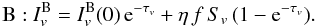 \appendix \setcounter{section}{2} \begin{equation} {\rm B:}\ I_v^{\rm B} = I_v^{\rm B}(0)\,{\rm e}^{-\tau_v} + \eta\,f\,S_v\, (1-{\rm e}^{-\tau_v}). \end{equation}