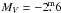 \hbox{$M_{ V} = -2\fm6$}