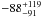 \hbox{$-88^{+119}_{-91}$}