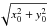 \hbox{$\sqrt{x_0^2 + y_0^2}$}