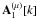 \hbox{${\bf A}_1^{(\mu)}[k]$}