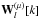 \hbox{${\bf W}_l^{(\mu)}[k]$}