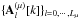 \hbox{$\{{\bf A}^{(\mu)}_l[k]\}_{l=0,\cdots,L_\mu}$}