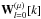 \hbox{${\bf W}^{(\mu)}_{l=0}[k]$}