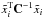\hbox{$\tilde{x}_i^{\rm T}{\bf C}^{-1}\tilde{x}_i$}