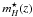 \hbox{$m_{H}^{\star}(z)$}