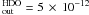 \hbox{${^{\rm \tiny{HDO}}_{\rm out}}=5\,\times\,10^{-12}$}